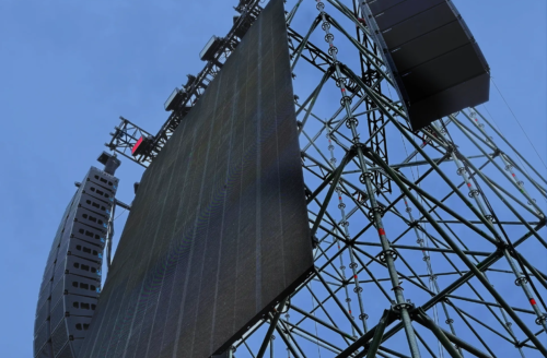 Line array e LEDwall