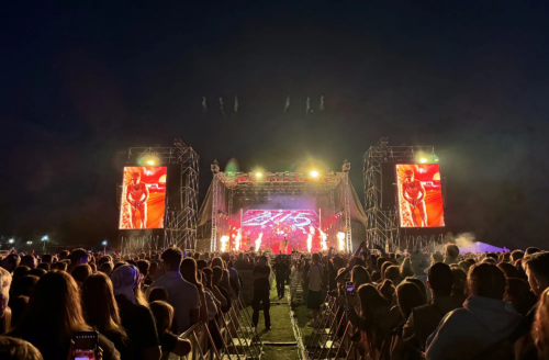 Vista palco notte