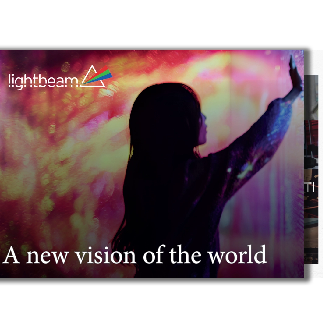 Copertina brochure nuovi modelli LED wall Lightbeam