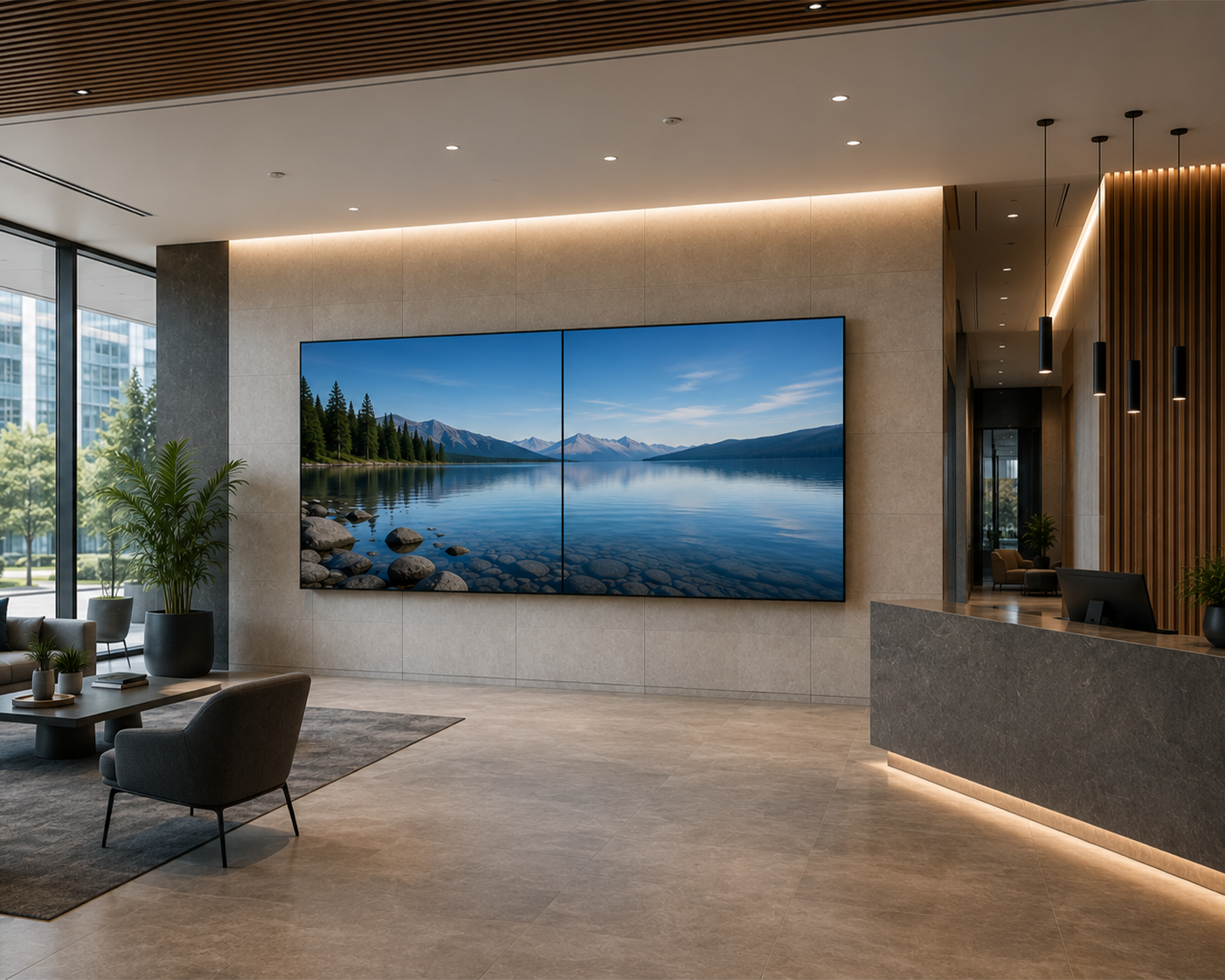Installazione professionale EDBAK con videowall
