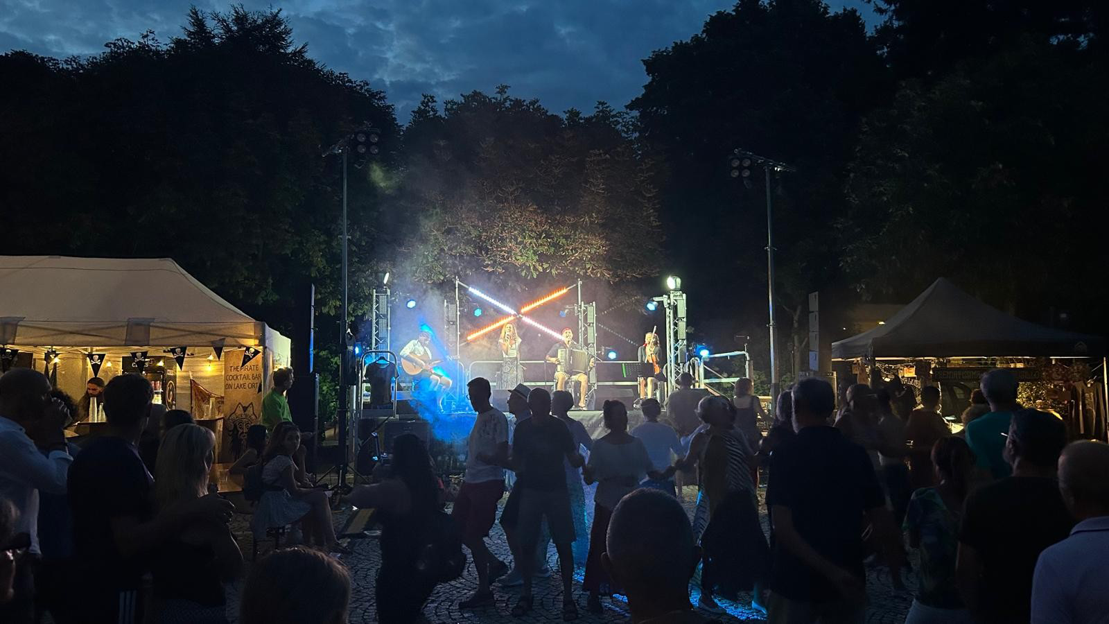 Allestimento audio al Festival Pirati del Lago d'Orta